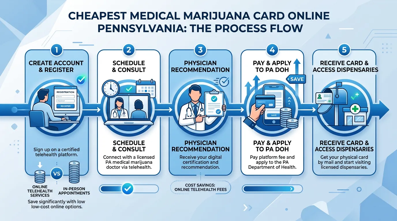 Infographic: What is the Cheapest Medical Marijuana Card Online in Pennsylvania? - Cheapest Medical Marijuana Card Online Pen