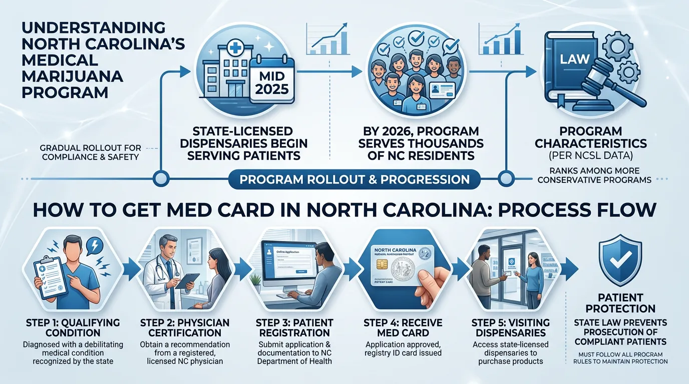 Infographic: Understanding North Carolina's Medical Marijuana Program How to Get Med Card in North Carolina - How to Get Med